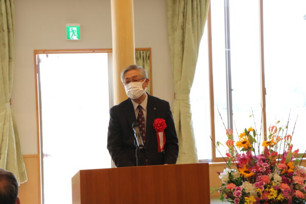 東御副市長田丸基廣氏の祝辞写真