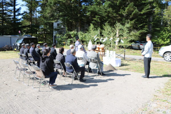 旧軽井沢公民館起工式