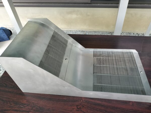 小水力発電の除塵装置の模型